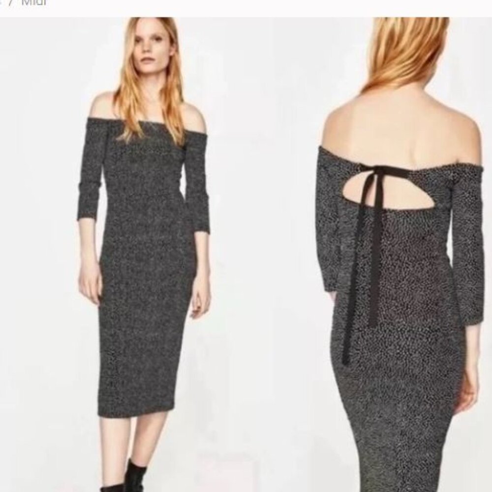 Nwot Zara Trafaluc Collection Midi Dress